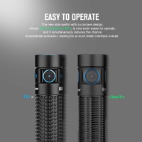 Olight Baton3 Pro 1500 Lumens Edc Rechargeable Flashlights With Mcc3, Compact Pocket Flashlight With L-Shape Stand And High Performance Led For Camping And Emergency(Cool White Light: 5700~6700K)