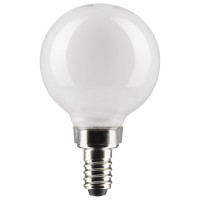 Satco 5.5-Watt Led E12 Light Bulb, 2700K, 15000 Hour Rating, Dimmable