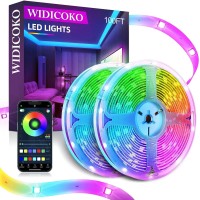 Led Lights For Bedroom, 100Ft(2 Rolls Of 50Ft) Led Strip Lights, Music Sync Color Changing Led Lights With App & Ir Remote Control For Bedroom Room Home Decor Party Festival?