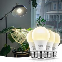 Grow Light Bulbs, Led Grow Light Bulb A19, Full Spectrum Light Bulb, Grow Bulb E26 Base, 11W Plant Light Bulbs 100W Equivalent, Grow Light Bulb For Indoor Plants, Flowers, Greenhouse, 4 Pack