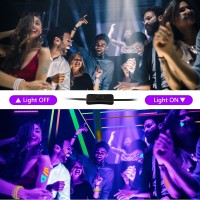 Lamvip 38W Led Black Light Bar Blacklight Bars With Plug And Switch Light Up 22X22Ft Area For Glow Party Halloween Parties Bedr