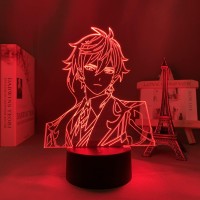 Oakfin Acrylic Led Lamp Genshin Impact Zhongli Led Night Light Game Table Lights For Kids Birthday Gifts, Home Decoration 7 Colors Pxjd