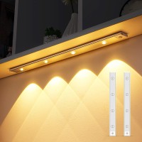 Xpesuvc Under Cabinet Lights Led Motion Sensor Light Indoor Usb Rechargeable Closet Light 3 Light Modes Stepless Dimming Hill