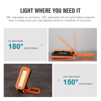 Olight Swivel Pro Cob Work Light 1100 Lumens Led Rechargeable Flashlight Magnetic Base And Hanging Hook 180 Rotate And 150 Sw