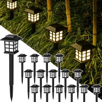 Gigalumi Solar Outdoor Lights,16 Pack Led Solar Lights Outdoor Waterproof, Solar Walkway Lights Maintain 10 Hours Of Lighting For Your Garden, Landscape, Path, Yard, Patio, Driveway