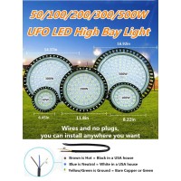 Ufo Led High Bay Lights 300W 2 Packs,Super Bright 30000Lm High Bay Led Shop Lights,6500K Daylight High Bay Led Lights,Waterproof High Bay Lighting,Led High Bay Light For Factory Warehouse Workshop