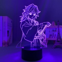 Oakfin Led Light Anime Giyu Tomioka For Child Bedroom Decor Lighting Birthday Gift Manga 3D Night Lamp Boys Kids Bedroom Decoration 7 Colors Pxjd