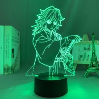 Oakfin Led Light Anime Giyu Tomioka For Child Bedroom Decor Lighting Birthday Gift Manga 3D Night Lamp Boys Kids Bedroom Decoration 7 Colors Pxjd