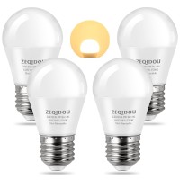 Zeqidou Led Light Bulbs 3W Equivalent 25 Watt Light Bulbs, A15 Led Bulb Soft White 2700K, Energy Saving Low Watt Light Bulbs, 120V E26 Standard Base Led Bulbs For Bedroom Living Room, 4 Pack