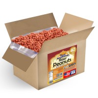 Rani Peanuts, Raw Whole With Skin (Uncooked, Unsalted) 40Lbs (640Oz) 1814Kg Bulk Box All Natural Vegan Gluten Friendly Fresh Product Of Usa Spanish Grade Groundnut Red-Skin