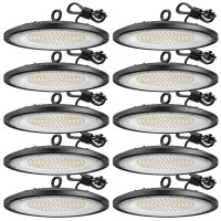 Amico Led High Bay Light 150W 21 000Lm 5000K Ufo Led High Bay Shop Light With Ul Listed Us Hook 5 Cable Alternative To 650W Mh