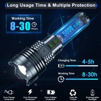 Rechargeable Led Flashlights 2500000 High Lumens High Powered Flashlight Super Bright Handheld Tactical Flashlight With Waterpro