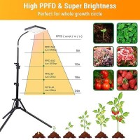 Fecida Grow Lights For Indoor Plants With Stand Uvir Full Spectrum Led Standing Plant Grow Light 2000 Lumen Houseplant Growin