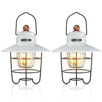 Everbrite 2PACK 2000mAh Retro DualLight Camping Lamp White