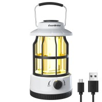 Everbrite 1PACK 2000mAh Dimmable cob camping Lamp White