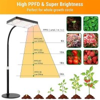 Fecida Desk Grow Lights For Indoor Plants Table Top Grow Light Uvir Full Spectrum 2000 Lumen Led Bonsai Houseplant Growing La