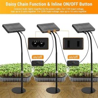 Fecida Desk Grow Lights For Indoor Plants Table Top Grow Light Uvir Full Spectrum 2000 Lumen Led Bonsai Houseplant Growing La