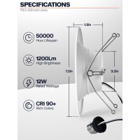 12 Pack 6 Inch 5Cct Dimmable Led Recessed Lights, 12W=75W, 1200Lm, Selectable 2700K-6000K, Etl And Energy Star Certified