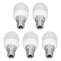 E12 Thread Bulb Soft Light Led 1.5W 5Pcs Warm White Wight 3000K 6000K No Flicker Energy Saving For Desk Lamp Bedside Lamp Ceiling Fan Lamp Pendant Lamp Bulb (Warm Light)