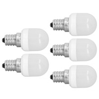 E12 Thread Bulb Soft Light Led 1.5W 5Pcs Warm White Wight 3000K 6000K No Flicker Energy Saving For Desk Lamp Bedside Lamp Ceiling Fan Lamp Pendant Lamp Bulb (Warm Light)