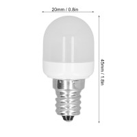 E12 Thread Bulb Soft Light Led 1.5W 5Pcs Warm White Wight 3000K 6000K No Flicker Energy Saving For Desk Lamp Bedside Lamp Ceiling Fan Lamp Pendant Lamp Bulb (Warm Light)