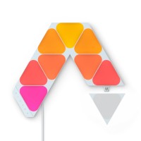 Nanoleaf Shapes Wifi And Thread Smart Rgbw 16M+ Color Led Dimmable Gaming And Home Decor Wall Lights Smarter Kits (Mini Triangles Smarter Kit (9 Pack))