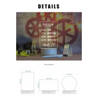 Goq Note Board Creative Led Night Light Usb Message Board Holiday Light With Pen Gift For Children Girlfriend Decoration,Children'S Night Light Writing Lamp (Transverse)