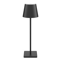 Howskys Modern Led Cordless Table Lamp,3W Touch Operated Table Lamp 3000K Warm White,5500Mah Usb Rechargeable Battery Desk Lamp,Ip54 Indooroutdoor Table Lamp(Black)