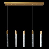 Zhllmq Kitchen Island Lighting Modern Light Fixture Kitchen Island Pendant Light Dimmable Led Gold Brass Finish Mini Pendant Lig