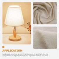 Uonlytech Diy Lamp Shade Material Cloth, Beige Linen Fabric Sheet Used To Make Diy Lampshade Pre-Cut Length For Table Floor Lamp, 100X140X0.03Cm