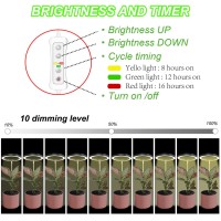 Yadoker Plant Grow Light, Led Growing Light Full Spectrum For Indoor Plants,Height Adjustable, Automatic Timer, 5V Low Safe Voltage,Idea For Large Plant Light