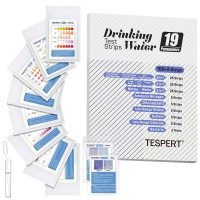 Upgraded Drinking Water Test Kit: 19 Parameters Water Testing Kits, 102 Strips Testing Lead, Chlorine, Ph, Total Hardness, Sulfate, Iron, And More, Home Water Quality Test