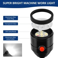 Magnetic Work Light Led Machine Light With Flexible Gooseneck And Magnetic Base Shop Tool Lamp For Lathe Work Bench Sewing M