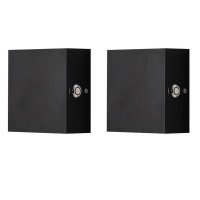 Zyi Indoor Led Wall Lamp With Touch Switch, Cordless Lamp Rechargeable Usb Wall Sconce Lights Battery Powered Bedside Lamps For Bedroom Children'S Room Corridor Stairwell (Black 2Pack, 3000K)