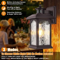 Brown Motion Sensor Outdoor Wall Sconce Smart Dusk To Dawn Outdoor Lighting Oil Rubbed Bronze Outdoor Wall Lights Exterior