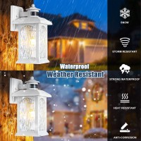 Motion Sensor Outdoor Wall Sconce White Dusk To Dawn Motion Sensor Outdoor Lighting Smart Waterproof Outdoor Wall Lights E