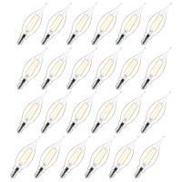 Sengled E12 Led Bulb Dimmable, Candelabra Led Light Bulbs 40 Watt Equivalent, Ca10 Flame Tip Chandelier Light Bulbs, 5000K Daylight Candle Light Bulbs For Chandeliers, Ceiling Fan, Pendant, 24 Pack