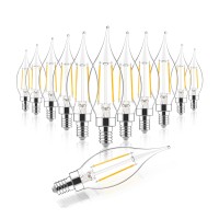 Sengled Candelabra Led Light Bulbs Dimmable, E12 Led Bulb 40 Watt Equivalent, Ca10 Flame Tip Chandelier Light Bulbs, 5000K Daylight Candle Light Bulbs For Chandeliers, Ceiling Fan, Pendant, 12 Pack