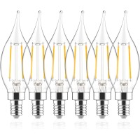 Sengled Candelabra Led Light Bulbs Dimmable, E12 Led Bulb 60 Watt Equivalent, Ca10 Flame Tip Chandelier Light Bulbs, 5000K Daylight Candle Light Bulbs For Chandeliers, Ceiling Fan, Pendant, 6 Pack