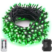 Sukesou St Patricks Day Decoration Lights 33Ft 100Led Christmas Green Lights Outdoor Waterproof Green String Lights For Garden P