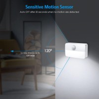 Amir Newest Mini Motion Sensor Light Cordless Batterypowered Led Night Light Wall Light Closet Lights Safe Lights For Stair