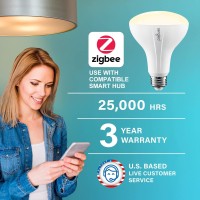 Sengled Smart Bulb, Zigbee Hub Required, Smart Light Bulb Works With Alexa, Google Home, Smartthings, Homekit And Siri, Br30 Dimmable Flood Light Bulb For Cans, Soft White 2700K, 650 Lm, 9W, 12 Pack