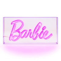 Paladone Barbie Logo Led Neon Pink Sign, Officially Licensed Barbie Merchandise And Room Decor