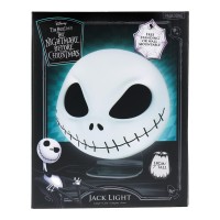 Paladone Nightmare Before Christmas Jack Mask Light And Halloween Decoration - Wall-Mounted Or Free-Standing, Usb Cable Included - 18Cm Shaped Jack Skellington Lighting