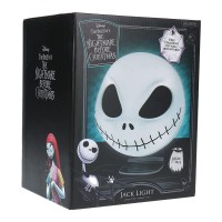 Paladone Nightmare Before Christmas Jack Mask Light And Halloween Decoration - Wall-Mounted Or Free-Standing, Usb Cable Included - 18Cm Shaped Jack Skellington Lighting