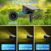 Minpea Solar Spot Lights Outdoor 57 Led6 Pack Solar Lights Outdoor Ip65 Waterproof 3 Modes Solar Landscape Spotlights Sola