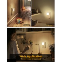 Jandcase Night Light 4 Pack Night Lights Plug Into Wall With Auto Light Sensor 3000K Warm White Nightlight Plug In Led Night