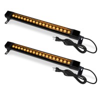 Nanzgecc Led Wall Washer Light, 36W 2Ft 2700K Warm White Outdoor Light Bar, 120V Ip67 Waterproof Wall Wash Light For Outdoor Lighting Projects Party Church Garage Yard Garden Building(2 Pack)