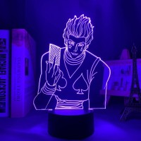 Oakfin Anime Hisoka 3D Led Light Room Table Lamp Birthday Gift Acrylic Led Night Lamp Christmas Gifts For Kids, Boys, Girls Pxjd