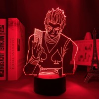 Oakfin Anime Hisoka 3D Led Light Room Table Lamp Birthday Gift Acrylic Led Night Lamp Christmas Gifts For Kids, Boys, Girls Pxjd